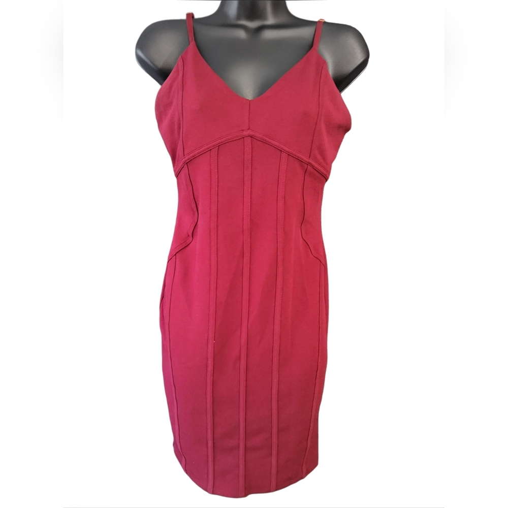 Iris Strapless Burgundy Dress